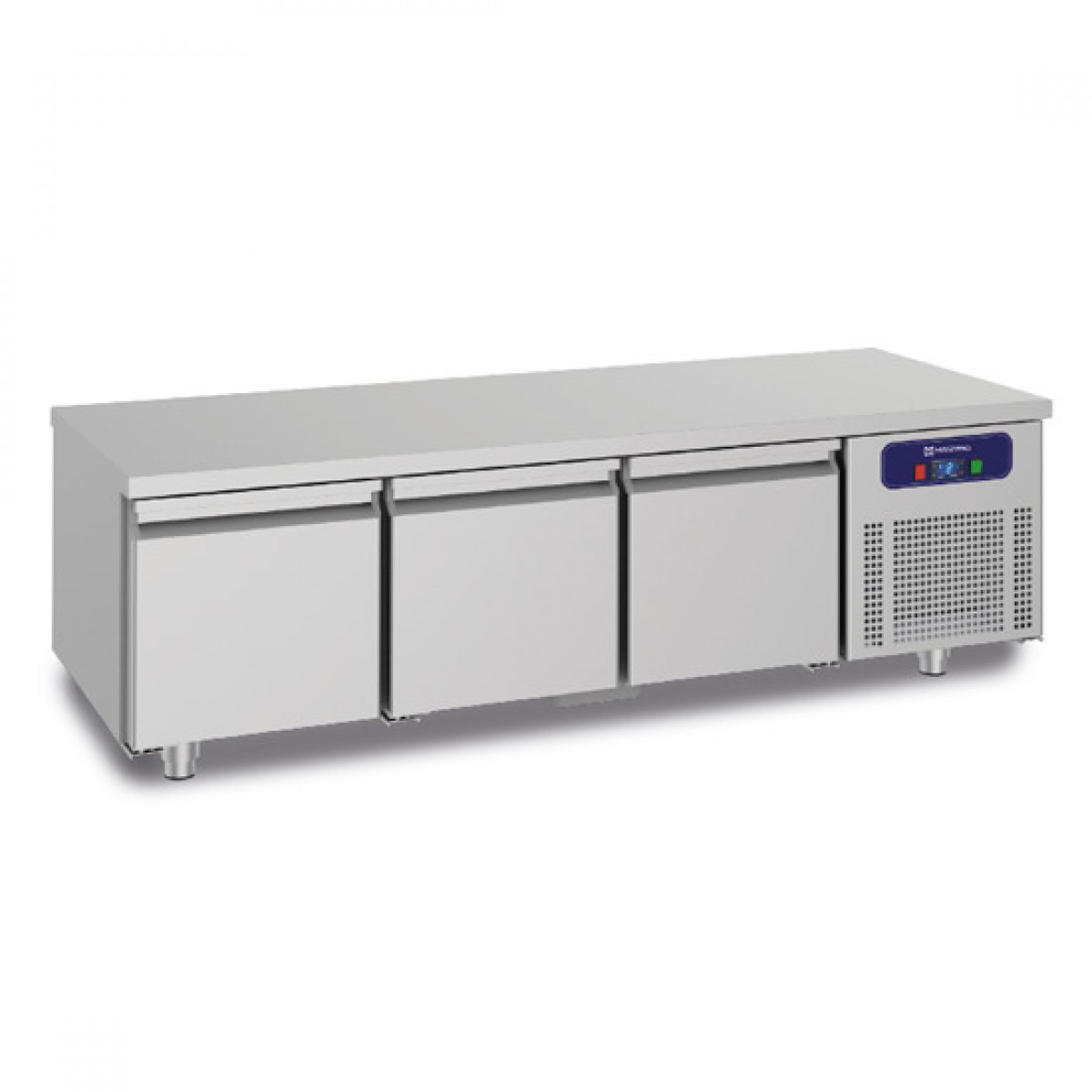 base freezer con 3 cassetti 1/1 per apparecchiature di cottura, l=1800 mm