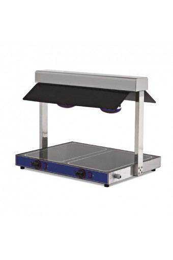 Pianetto 2x GN 1/1 scaldaivande con 2 lampade alogene