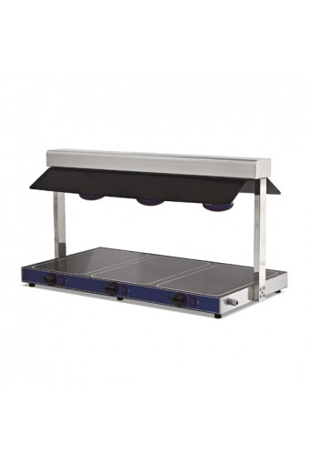 Pianetto 3x GN 1/1 scaldaivande con 3 lampade alogene