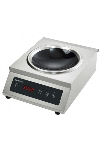 Piano cottura a induzione wok da banco Ø 330 mm 5 kW - 400V