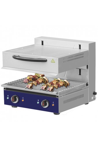 Salamandra professionale elettrica a contrappeso larghezza 600 mm. dim. griglia 590x320 mm