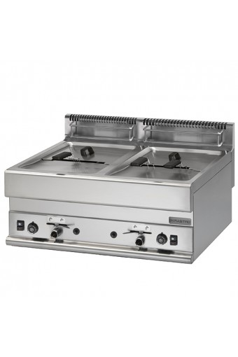 Friggitrice a gas Professionale 2 vasche capacità 8+8 lt.