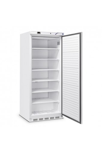 Armadio congelatore professionale interno/esterno abs bianco, 590 litri negativo - temperatura -18/-24°c
