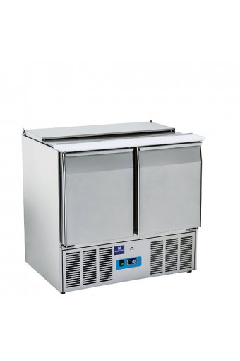 Saladette professionale con coperchio e vano refrigerato 2 porte - GN1/1 +4/+10°C Saladette professionale con coperchio e vano refrigerato 2 porte - GN1/1 +4/+10°C