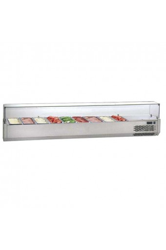 Vetrina portabacinelle refrigerata - capacità 10x GN1/3