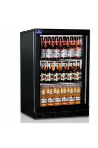 Vetrina refrigerata sottobanco back bar per bottiglie 1 porta battente, Cap 138 litri , 2 griglie +1/+10 °C