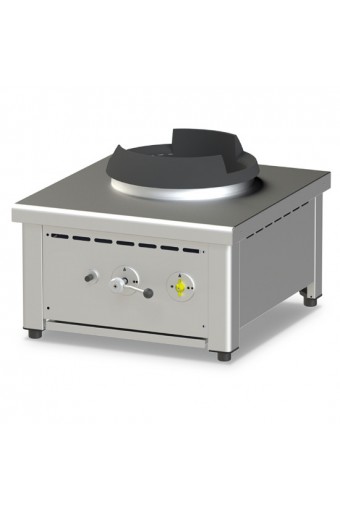 piano di cottura wok a gas da banco, 1 fuoco
