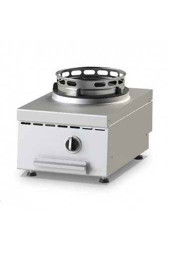 piano di cottura wok a gas da banco, 1 fuoco