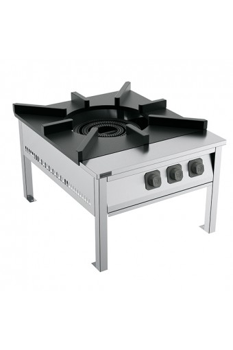 Fornellone a gas (GPL) a terra da 1 bruciatore 32 Kw