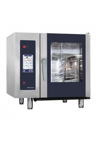 Forno combinato elettrico a vapore con boiler e sistema di lavaggio automatico, 6x GN 1/1