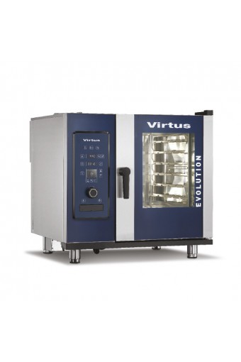 Forno a convezione elettrico con vapore diretto e sistema di lavaggio automatico, 6x GN 2/3