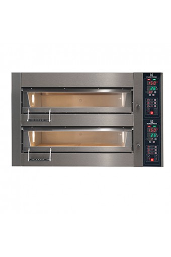 Forno panetteria elettrico da 3+3x 60x40 cm h=18 cm con umdificatore, controllo digitale
