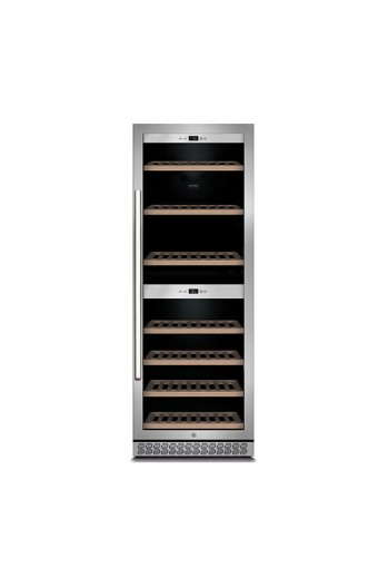 Espositore refrigerato per vini a 2 temperature, 126 bottiglie, +5°/+20°C
