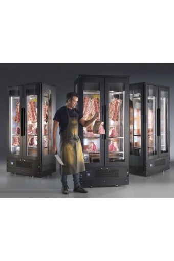 Vetrina per stagionatura murale a 2 porte con controllo di humidità