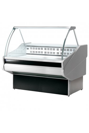 Banco refrigerato ventilato da 2020 mm con vetro curvo, +3°/+5°C