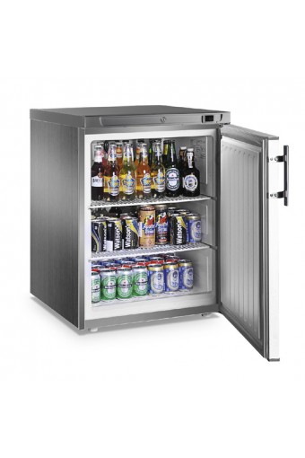 congelatore da sottobanco in inox, 145 litri, -18°C/-23°C