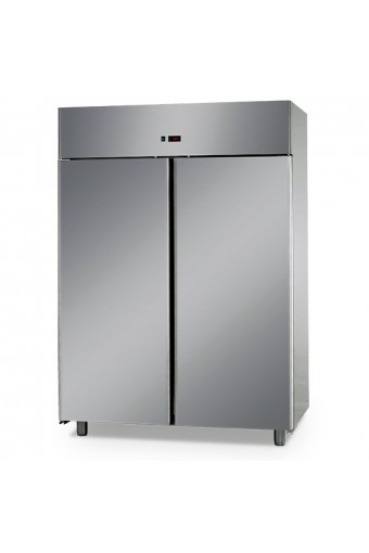 Armadio congelatore professionale 1200 litri interno esterno in inox negativo temp.-18°c/-22°c