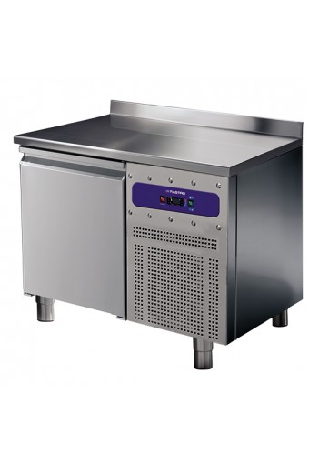 tavolo refrigerato 1 porta GN 1/1 con alzatina, -2°/+8°C