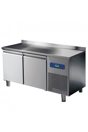 Tavolo congelato a 2 porte GN 1/1 con alzatina, -10°/-20°C