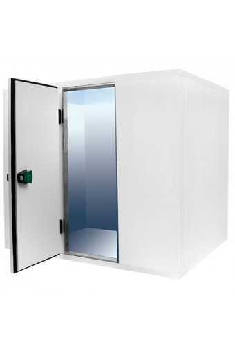Cella frigo professionale da spessore 80 mm,senza gruppo refrigerante h=2010 mm, 2400x2700 mm