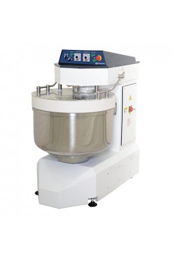 Impastatrice a spirale 75 kg/100 litri, 2 velocità, con timer e vasca estraibile