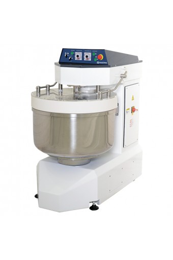 Impastatrice a spirale 120 kg/200 litri, 2 velocità, con timer e vasca estraibile