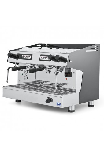 Macchina caffè professionale semi automatica,2 gruppi boiler 9 litri