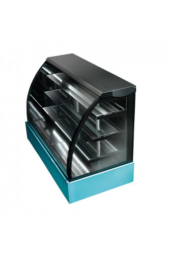 Banco caldo per pasticceria con 3 ripiani, +65°C, l=900 mm - RAL9005