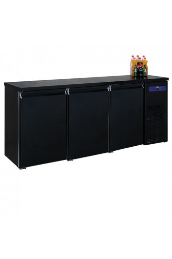 Retrobanco Refrigeratore bottiglie a 3 porte, 500 litri, -2°/+8°C