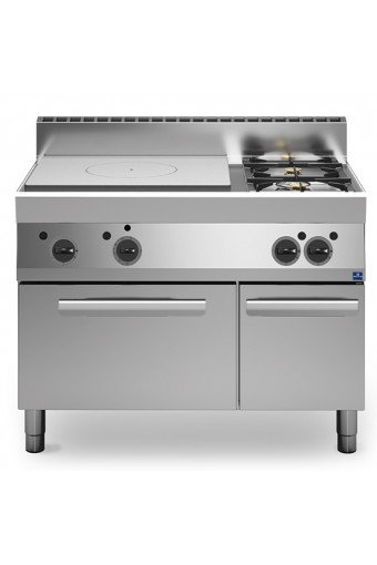 Tuttapiastra a gas, 2 fuochi, 1 forno a gas, 1 vano chiuso