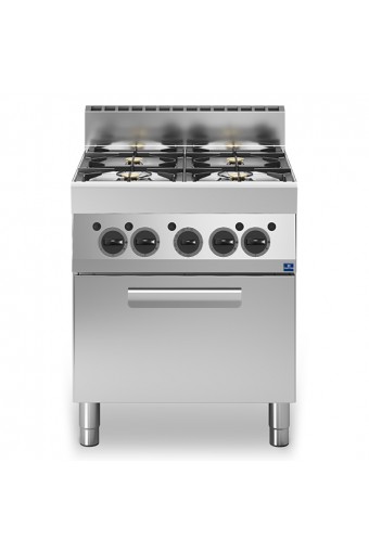 Cucina a gas, 4 fuochi, 1 forno a gas