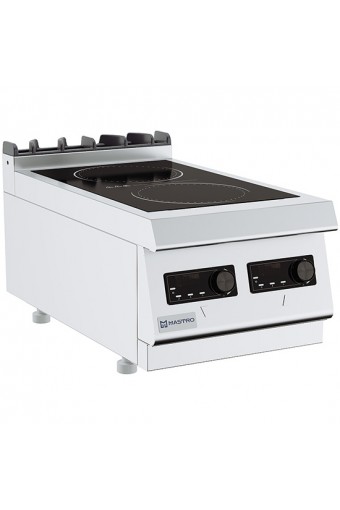 Piano di cottura a induzione da banco, 2 zone di cottura ciascuna 3,5 kW