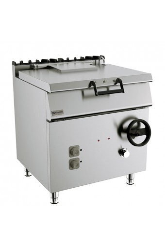 Brasiera ribaltabile elettrica, capacità 60 litri, vasca inox