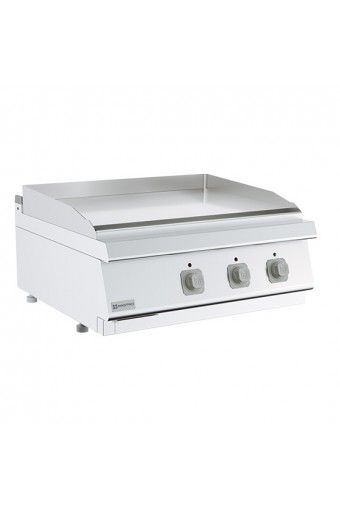 Fry-top elettrico da banco, piastra liscia 800x730mm
