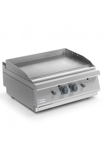 Fry-top a gas da banco, piastra liscia 800x730mm