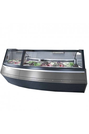Vetrina gelato ventilata PRISMA-VISION ANGOLO 45°, -15°/-20°C