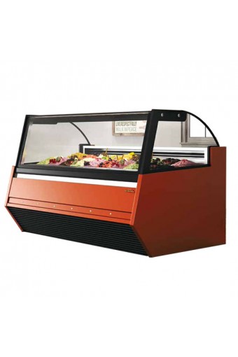 Vetrina gelato ventilata PRISMA-VISION, capacità 24x5 litri -15°/-20°C 1735x1217mm