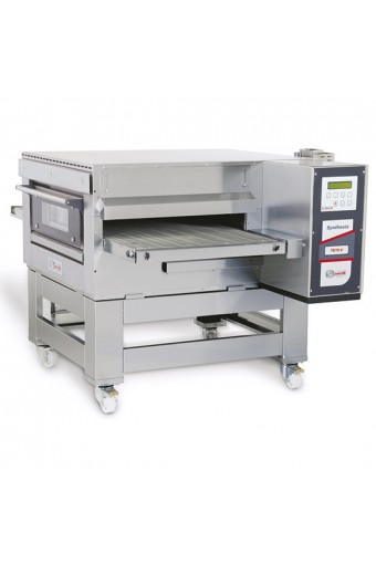 Forno a tunnel ventilato a gas con base su ruote, digitale, max 300 pizze/h