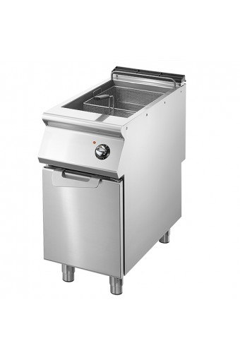 Friggitrice elettrica professionale 1 vasca capacità 17 lt su armadio chiuso