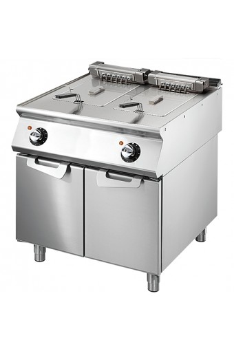 Friggitrice elettrica,professionale capacità  2x 10 litri