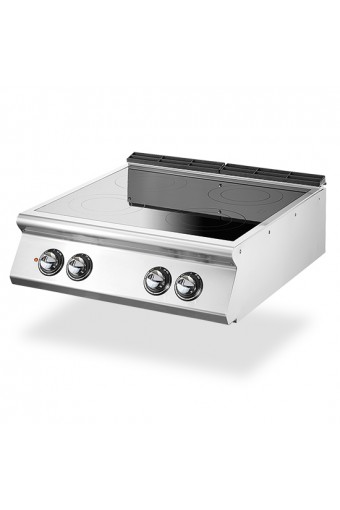 Cucina induzione da banco, 4 zone di cottura Ø 220 mm ciascuna 3,5 kW