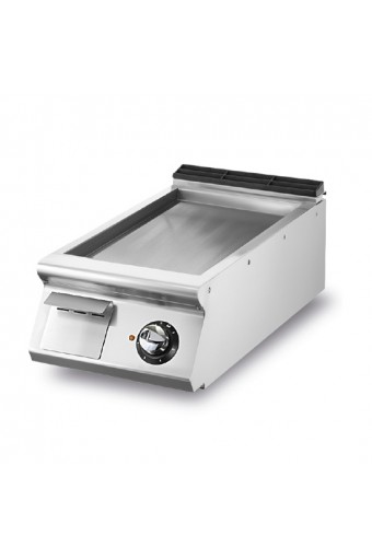 Fry-top elettrico versione top, piastra liscia