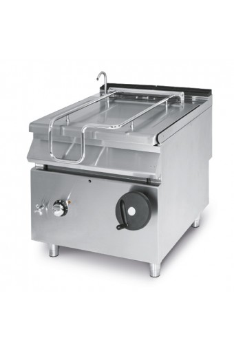 Brasiera ribaltabile elettrica, capacità 80 litri, vasca inox