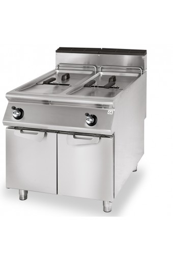 Friggitrice gas, capacità 2x 13 litri