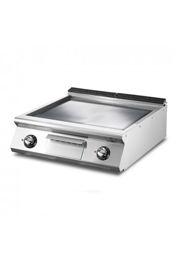 Fry-top elettrico versione top, piastra liscia