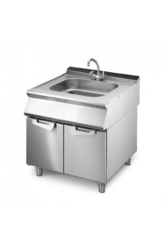 Lavatoio su base con porte