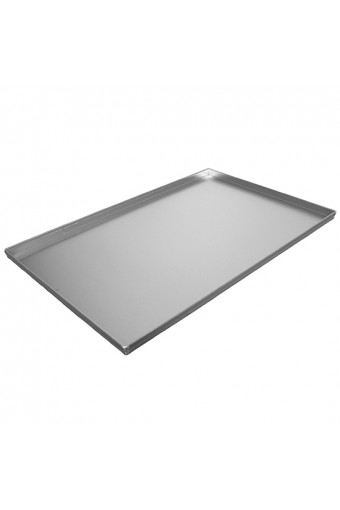 Teglia in alluminio non rivestita, 600x400 mm - 4 bordi 90°