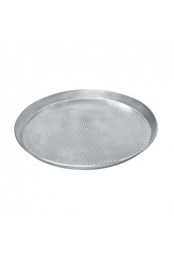 Teglia tonda per pizze ø 260 mm made of aluminio, perforato ø 3 mm