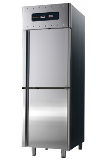 Frigorifero da 350+350 litri in inox a 2 temperature GN 2/1, -2°/+8°C|0°/+5°C