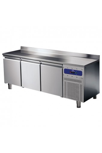Tavolo freezer 3 porte GN 1/1 con alzatina, -10°/-20°C